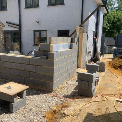 Construction project in Bedford